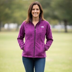 The North Face Women's Floral Purple Ski Jacket